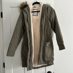 Abercrombie and fitch Sherpa lined jacket